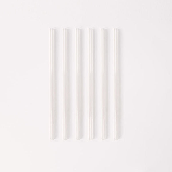 Wide 10" Glass Straw Set - Air