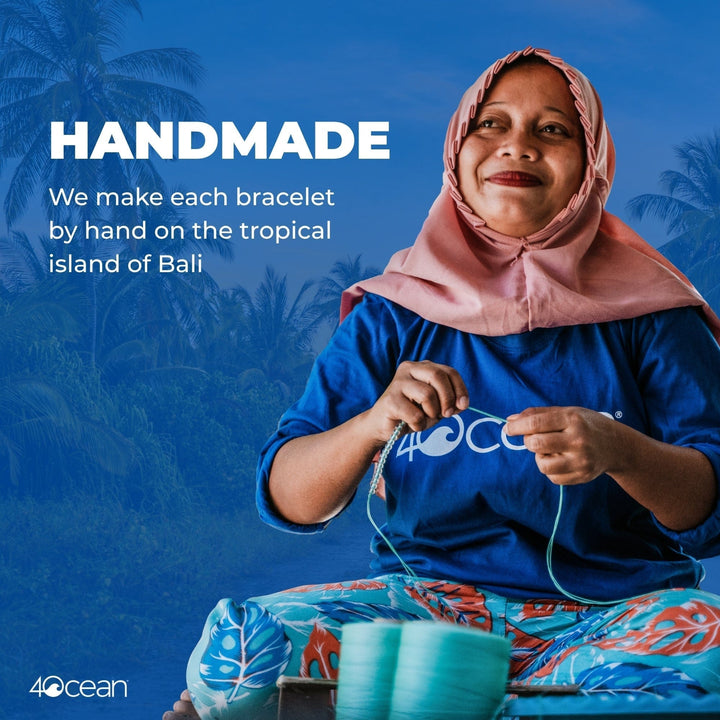 4ocean Ghost Net Bracelet - Gray Ghost Net Bracelet