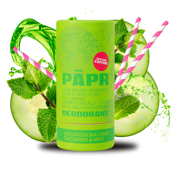 Paper Cosmetics Deodorant - Green Machine, Vegan, Aluminum-Free