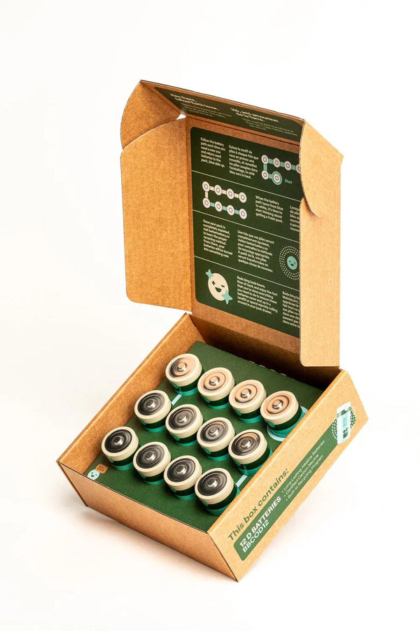 Zero Waste D Cell Batteries – 12 Pack by BetterBattery