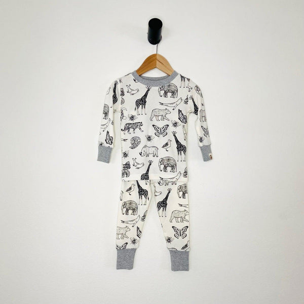 Animal Kingdom 2-Piece Pajama Set – Eco-Friendly Infant & Toddler Sleepwear