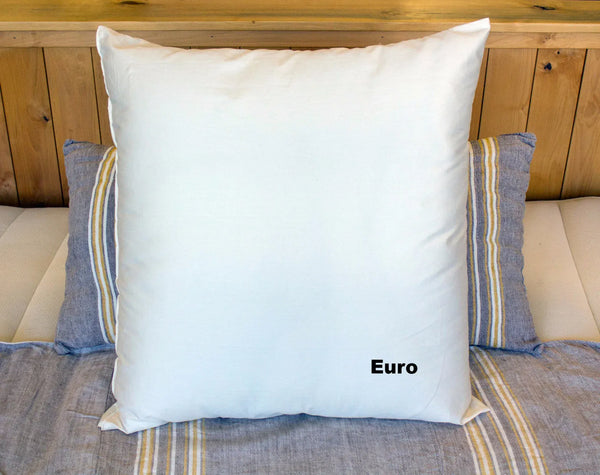 Wool Filled Euro Size Pillow