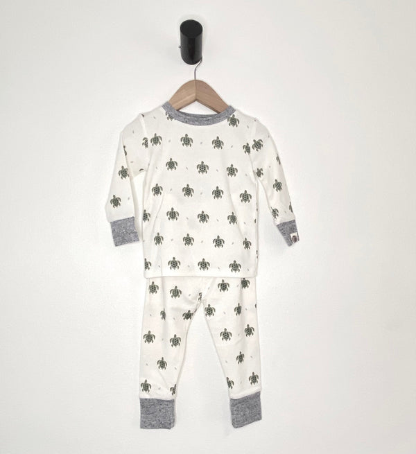 Sea Turtle 2-Piece Pajama Set – Eco-Friendly Infant & Toddler Sleepwear