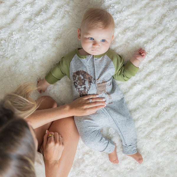 Lion Coverall – Eco-Friendly Infant & Toddler Sleepwear