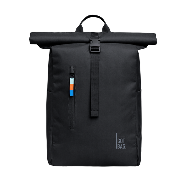Rolltop Backpack Made of Ocean Plastic - Sustainable Travel Case, 100% Recycled Plastic, Water Resistant