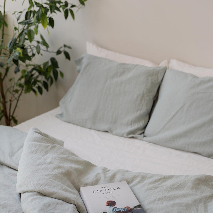 AmourLinen Standard / Sage green Linen Pillow Case