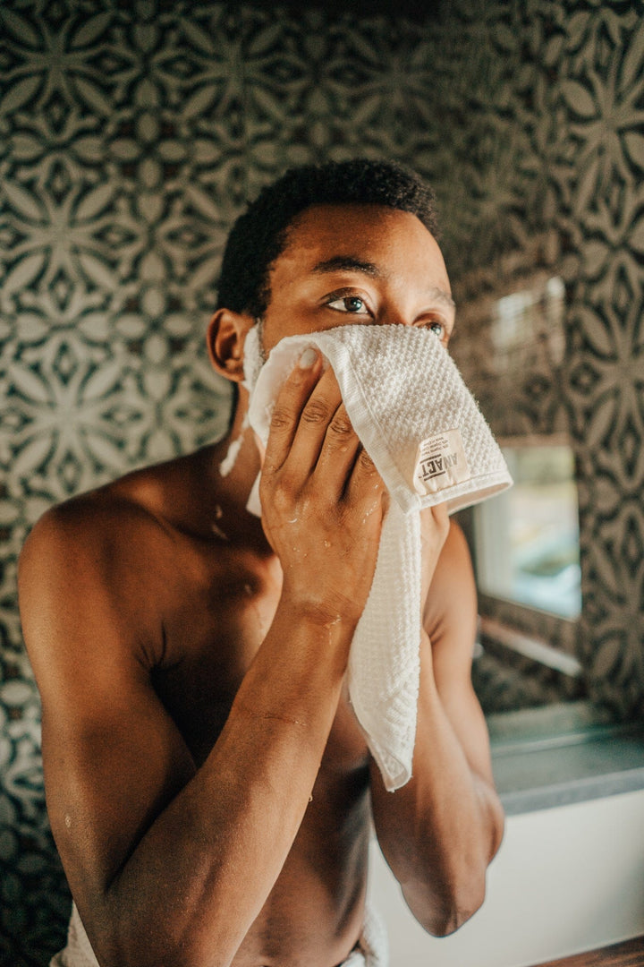 Anact Sustainable Hemp & Organic Cotton Facial Washcloths, 2-Pack