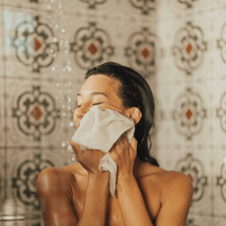 Anact Sustainable Hemp & Organic Cotton Facial Washcloths, 2-Pack