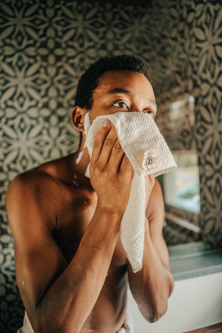 Sustainable Hemp & Organic Cotton Facial Washcloths, 2-Pack
