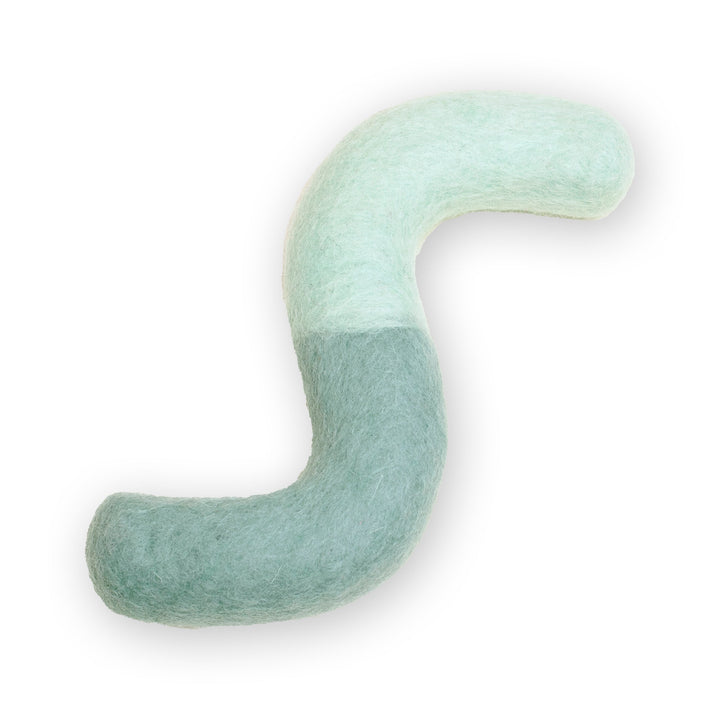 Awoo AQUA BLUE Noodle Felt Dog Toy