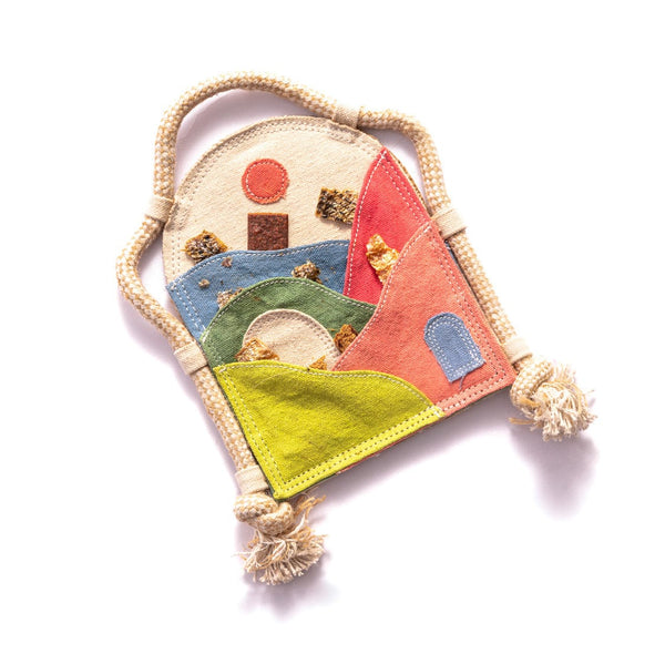 Awoo Canvas Scenic Stasher Puzzle Dog Toy