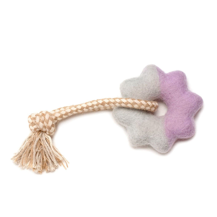 Awoo Lilacx Wheely Good Time Felt Dog Toy