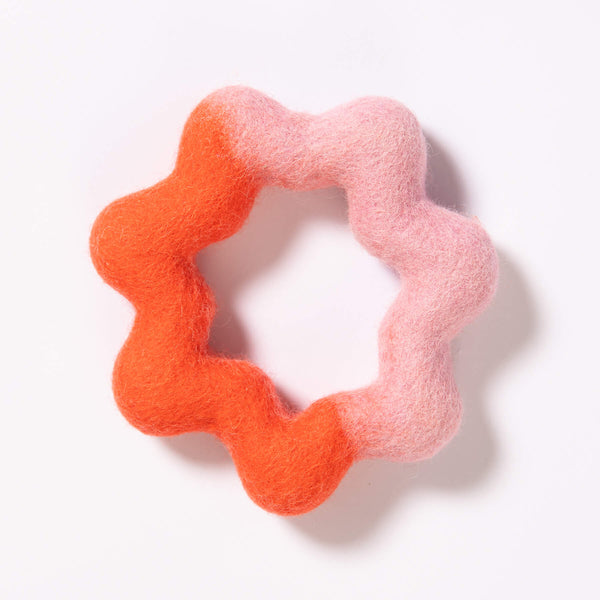 Awoo Wiggle Ring Felt Dog Toy