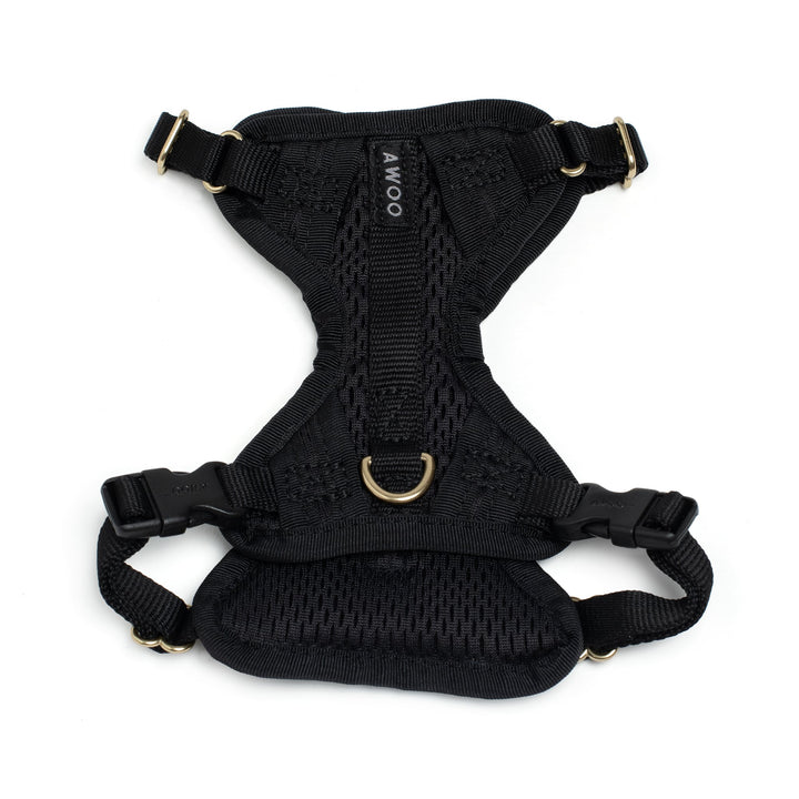 Awoo X-Small / BLACK Huggie Dog Harness