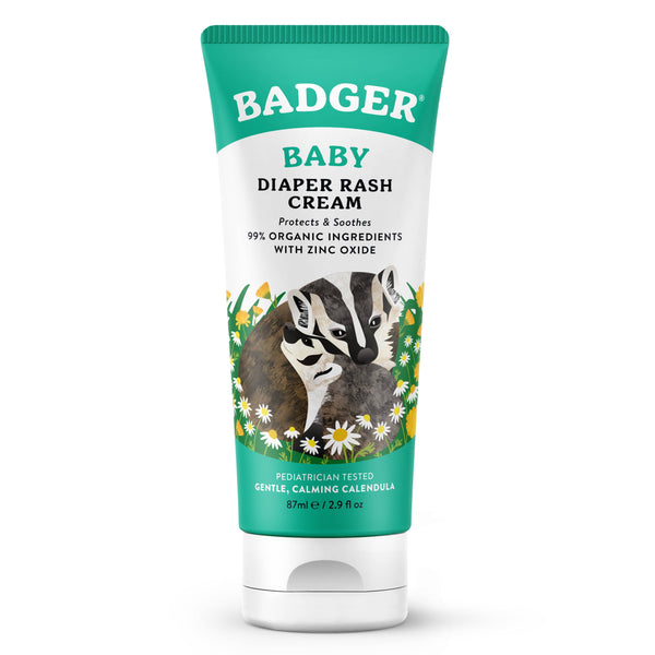 Badger Zinc Oxide Diaper Rash Cream 2.9oz