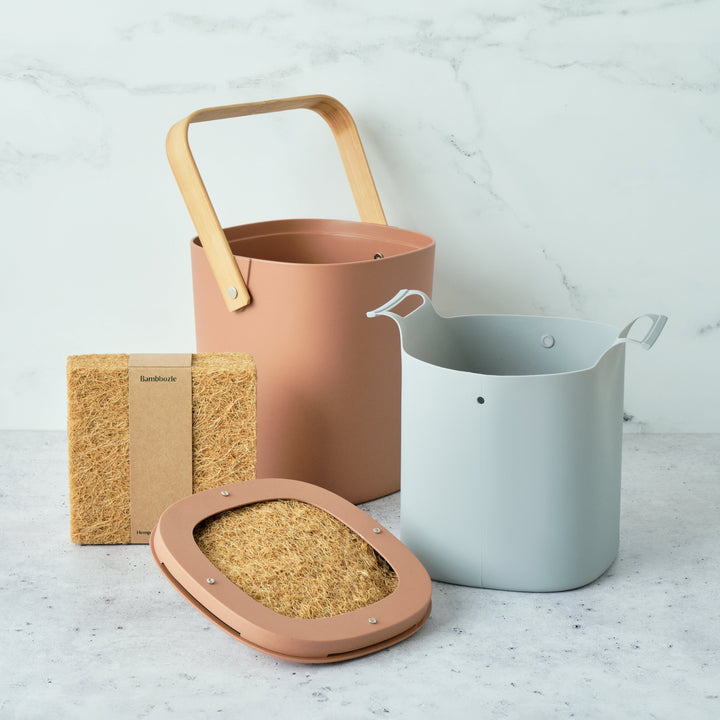 Bamboozle Home Terracotta Astrik Eco-Friendly Compost Starter Kit