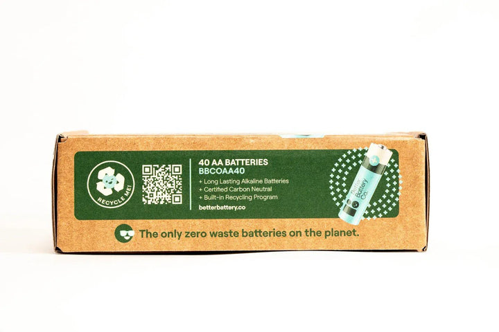 Better Battery Co. Zero Waste AA Batteries – 40 Pack by BetterBattery