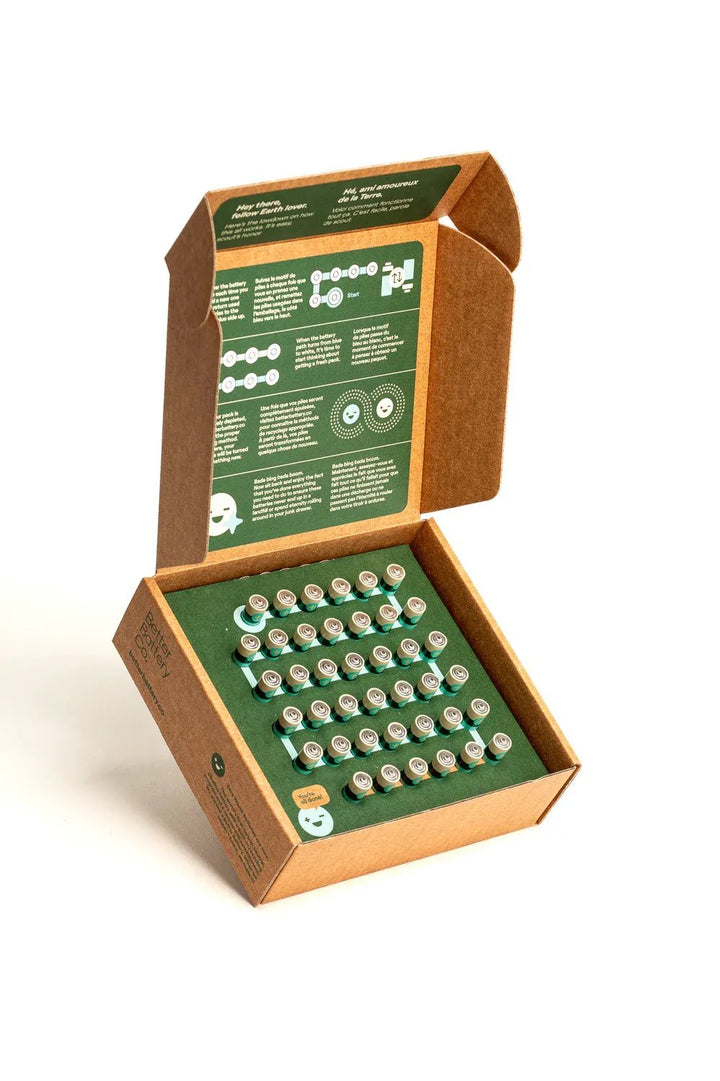 Better Battery Co. Zero Waste AAA Batteries – 40 Pack by BetterBattery