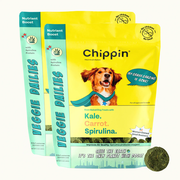 Chippin 2 Pack Veggie Dailies with Spirulina, 2-Pack