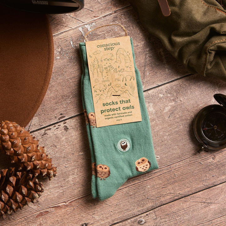 Conscious Step Socks that Protect Owls