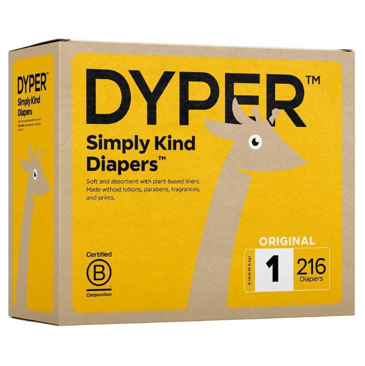 DYPER Size 1 Diapers Monthly Box