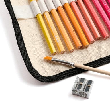 eco-kids NEW watercolor pencils - 36 pencils in canvas wrap