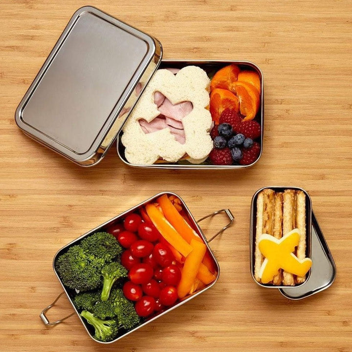 ECOlunchbox 3-in-1 Classic Stainless Steel Lunchbox