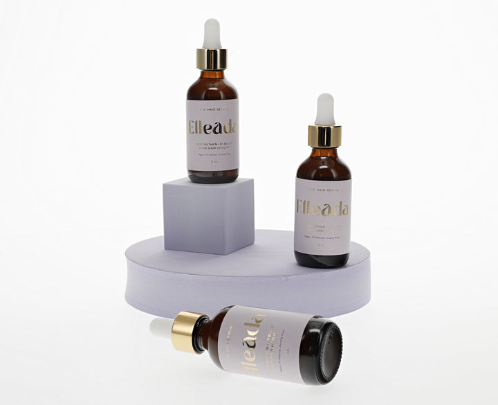 Elleada Vegan Hair Strengthening Serum – Natural Relief for Hair Loss & Itchy Scalp
