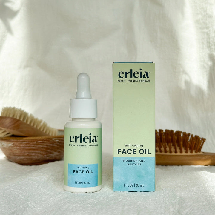 Erleia Anti-Aging Facial Oil - For All Skin Types, Acne Prone and Anti-Aging