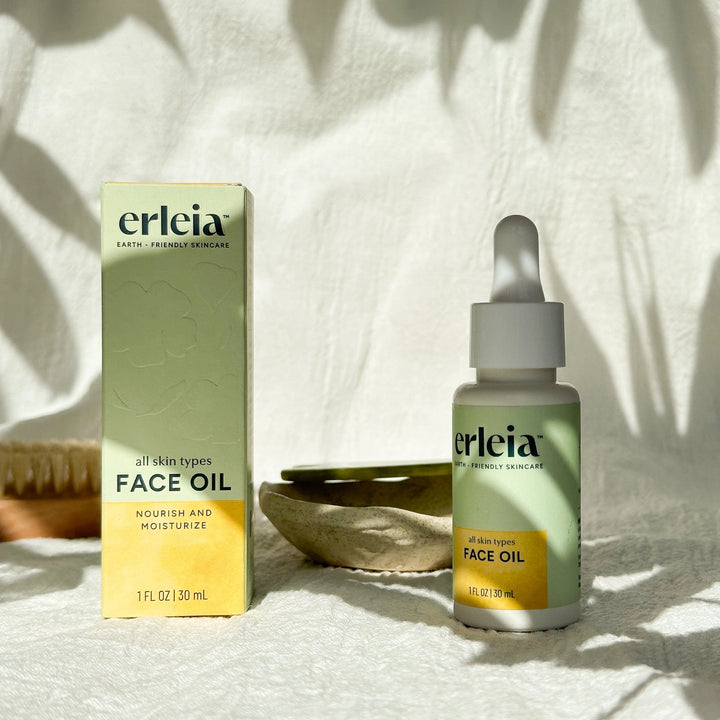 Erleia Facial Oil - For All Skin Types, Acne Prone and Anti-Aging