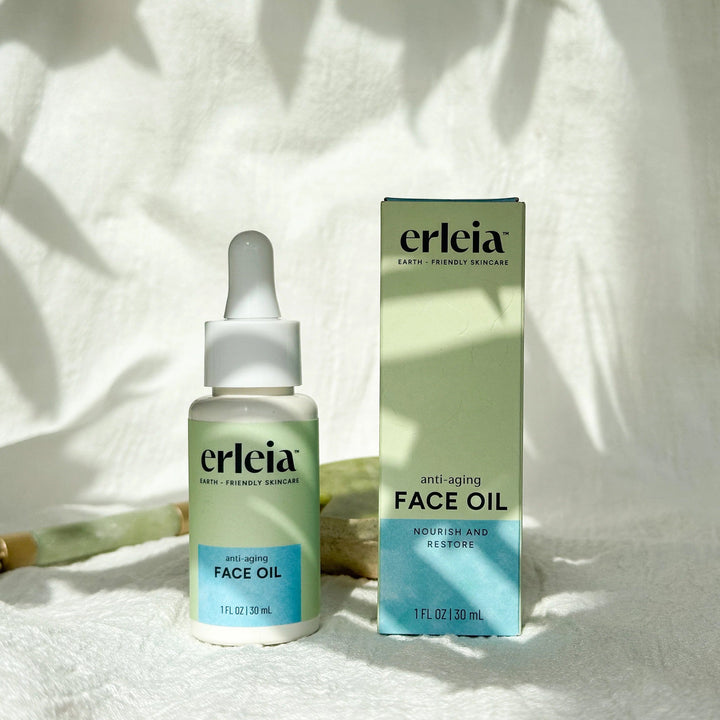 Erleia Facial Oil - For All Skin Types, Acne Prone and Anti-Aging