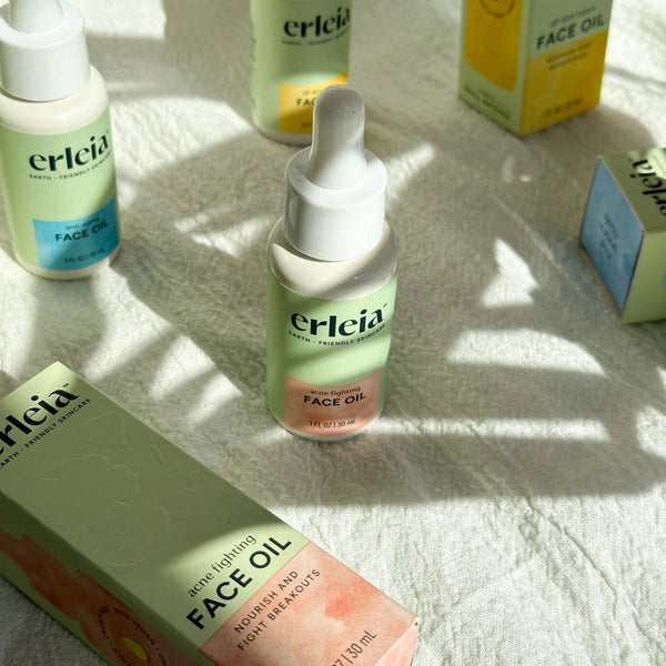 Erleia Facial Oil - For All Skin Types, Acne Prone and Anti-Aging
