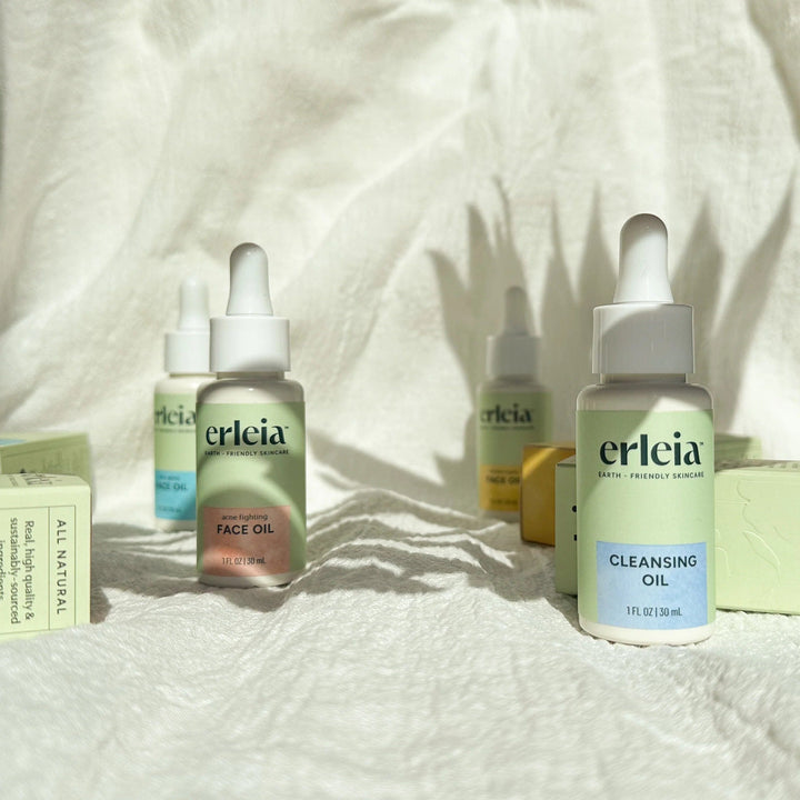 Erleia Facial Oil - For All Skin Types, Acne Prone and Anti-Aging