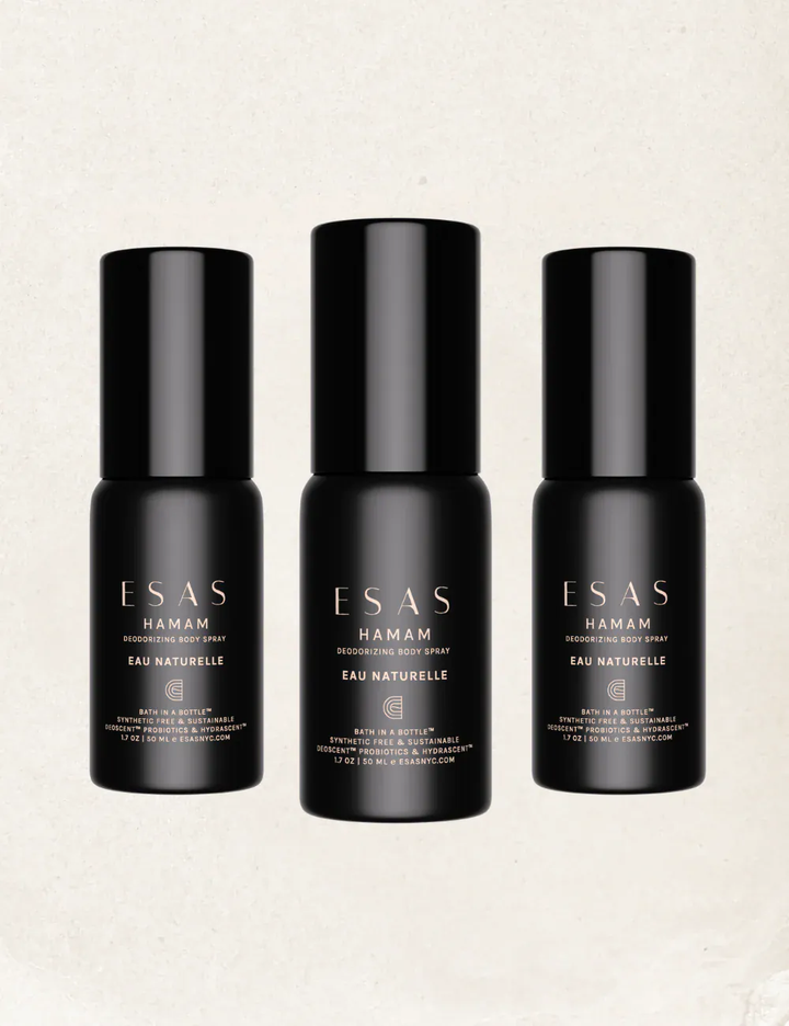 Esas Beauty TRIO 1.7 OZ (540 SPRAYS) Eau Naturelle Hamam Deo Body Spray