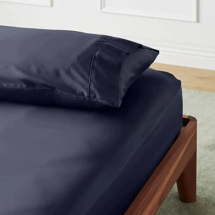 ettitude Cal King / Ocean Signature Sateen Fitted Sheet - 10 Color Options
