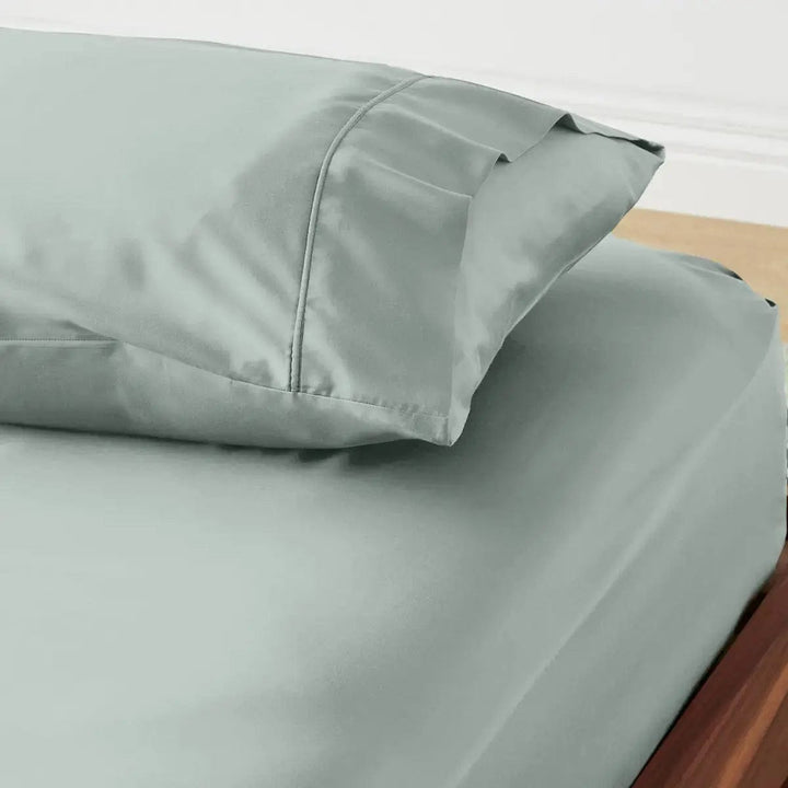ettitude Cal King / Sage Signature Sateen Fitted Sheet - 10 Color Options