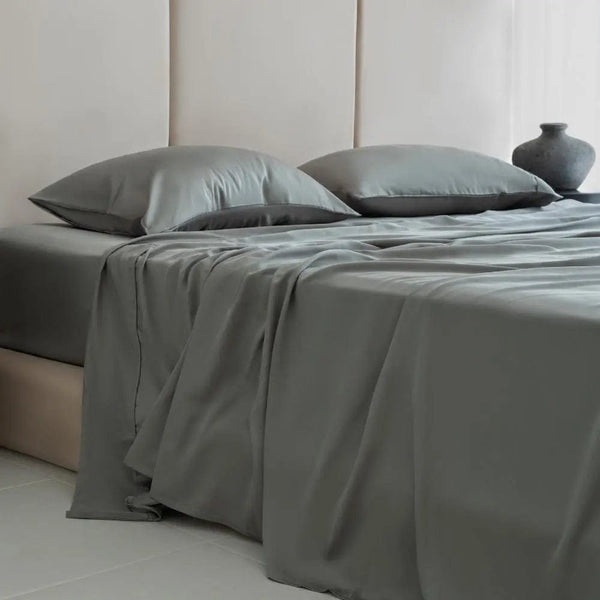 ettitude Cal King / Sage Signature Sateen Sheet Set - 12 Color Options