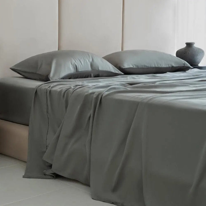 ettitude Cal King / Sage Signature Sateen Sheet Set - 12 Color Options