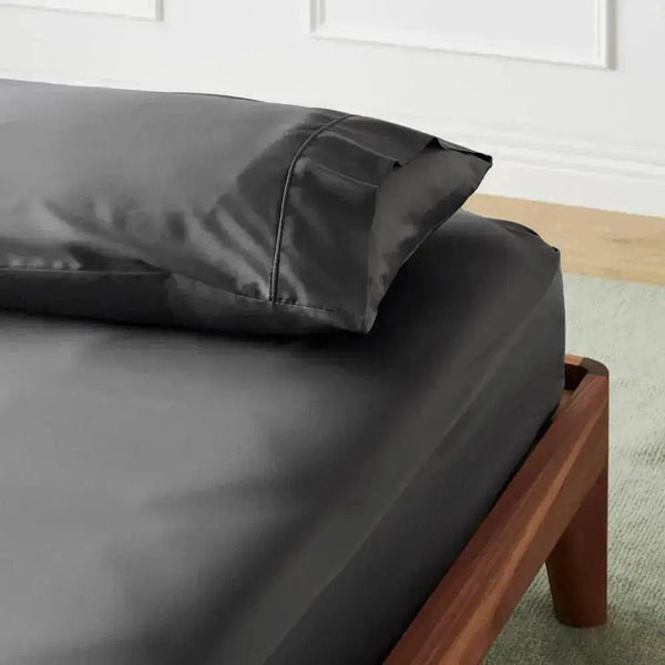 ettitude Cal King / Slate Signature Sateen Fitted Sheet - 10 Color Options