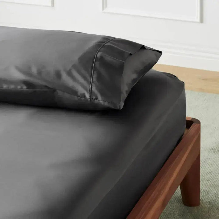ettitude Cal King / Slate Signature Sateen Fitted Sheet - 10 Color Options