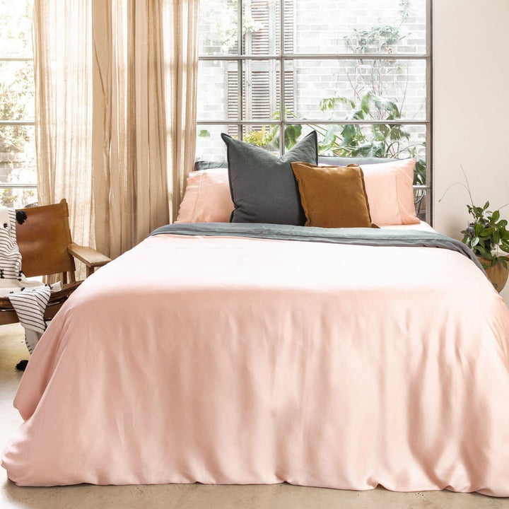 ettitude Cloud Pink / Full/Queen Signature Sateen Duvet Cover