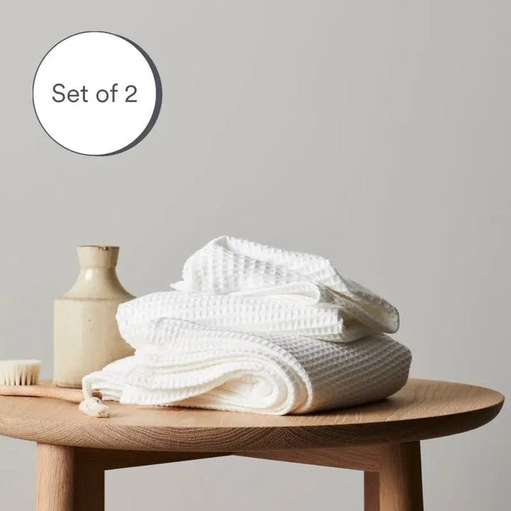 ettitude Cloud / Wash Cloth Waffle Towel 2-Pack - 6 Color Options