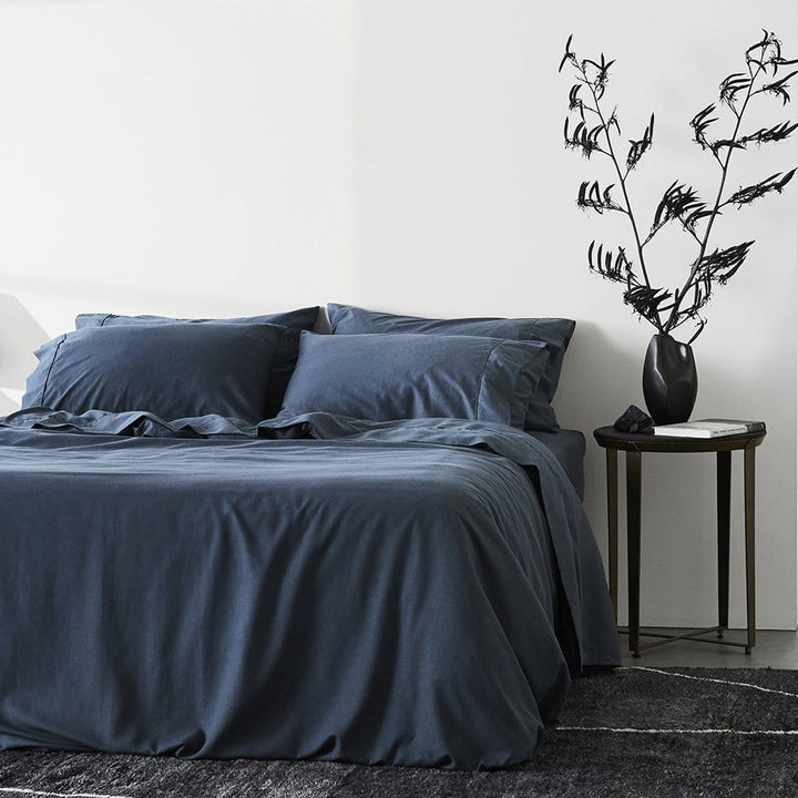 ettitude Ink / Full/Queen Linen+ Duvet Cover