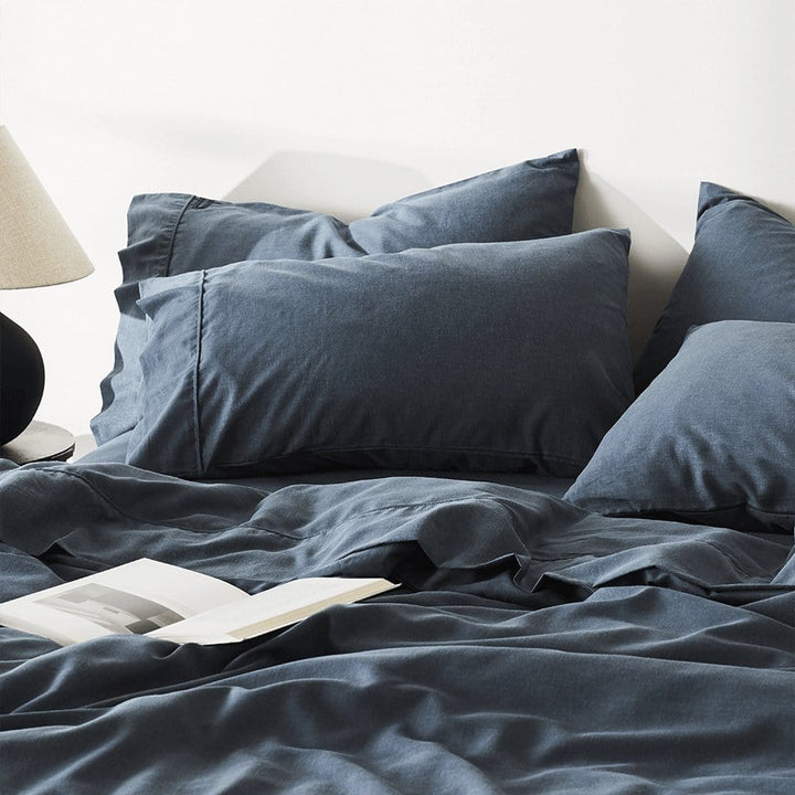 ettitude Ink / Standard Linen+ Pillowcase Set