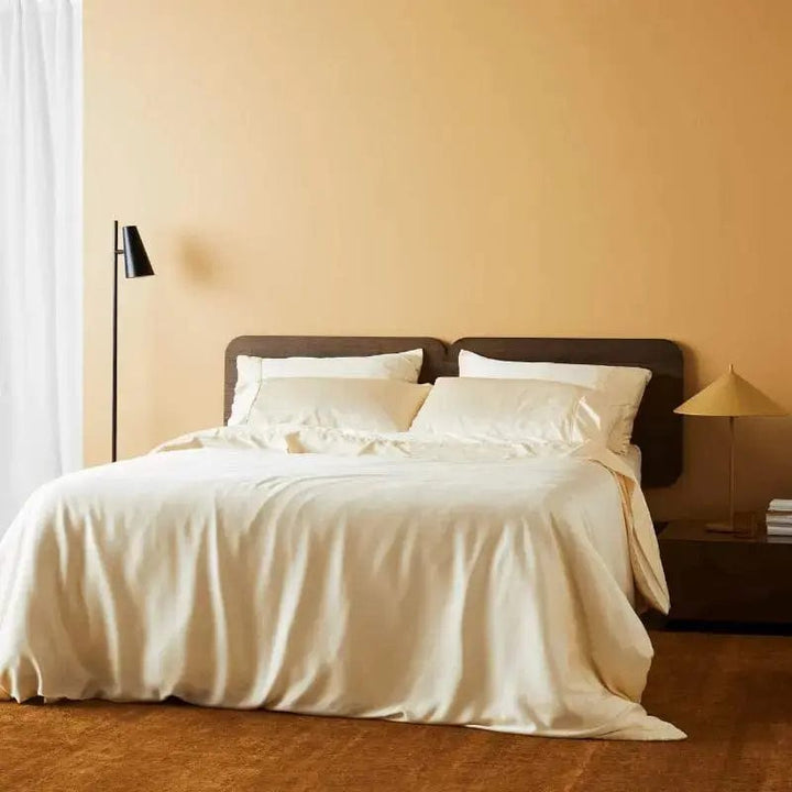 ettitude King/Cal King / Butter Signature Sateen Duvet Cover- 13 Color Options