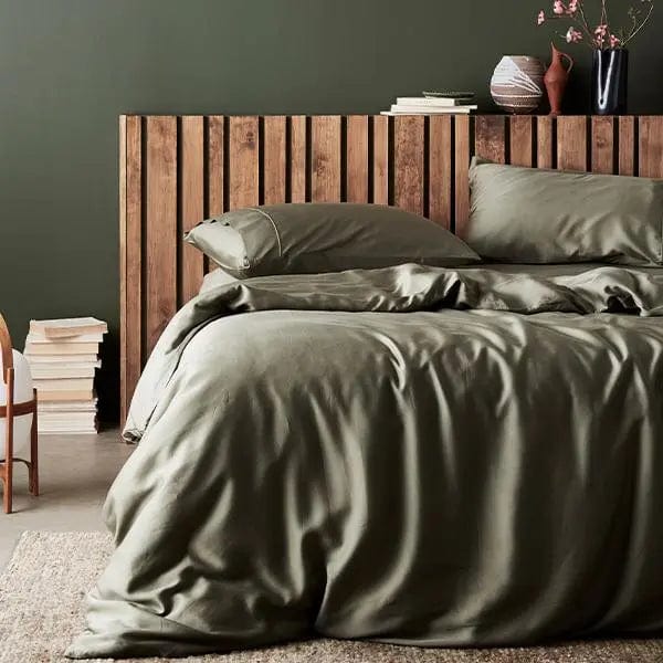 ettitude King/Cal King / Moss Signature Sateen Duvet Cover- 13 Color Options