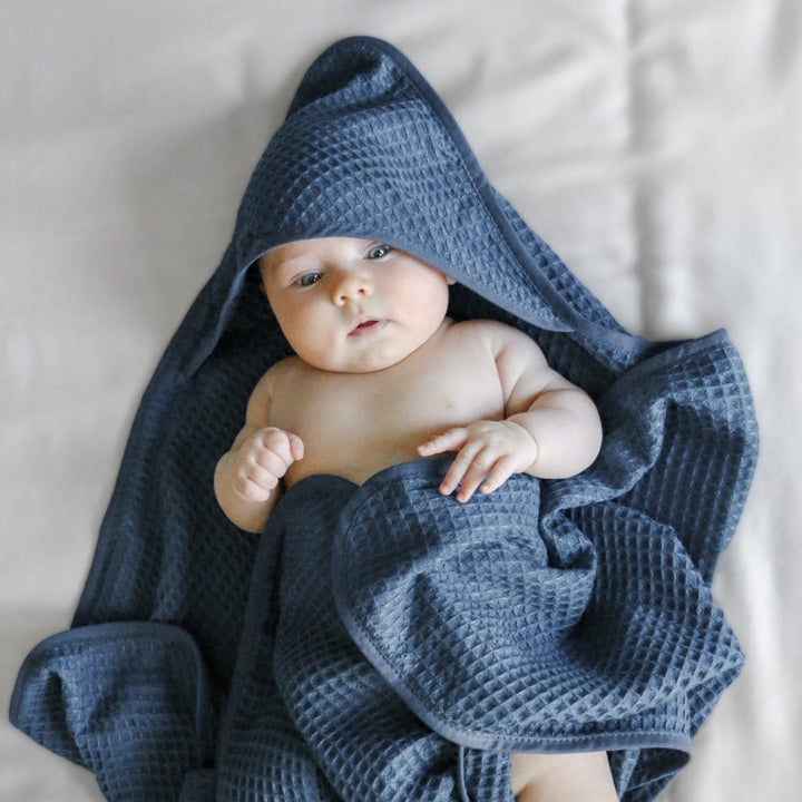 ettitude River / Baby Waffle Hooded Baby Towel