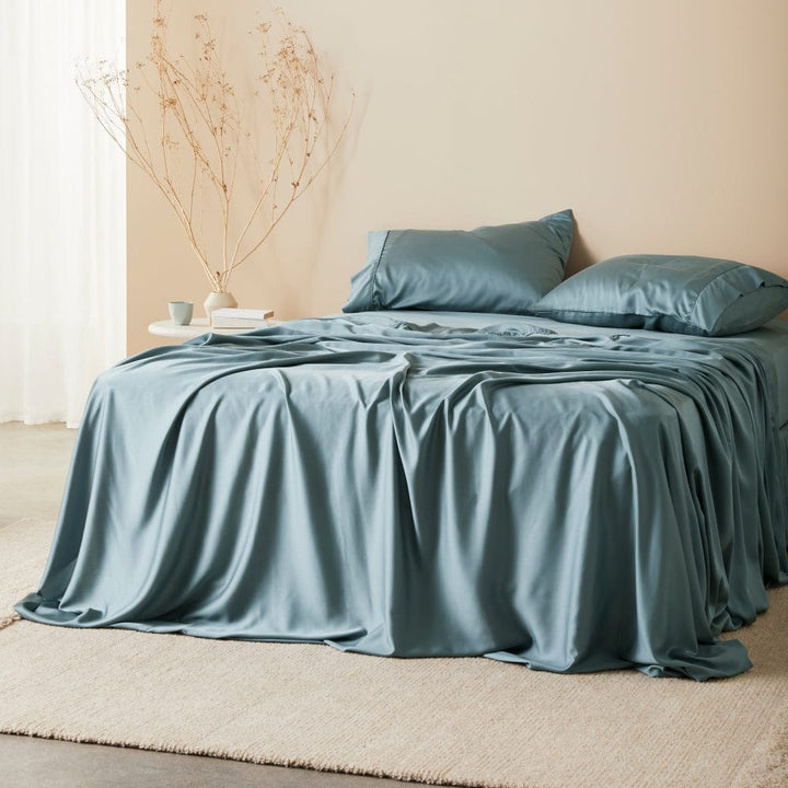 ettitude Sea / Queen Signature Sateen Sheet Set