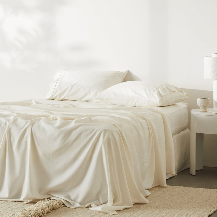 ettitude Stone / Queen Linen+ Sheet Set