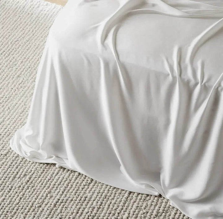ettitude Twin / Cloud Signature Sateen Flat Sheet - 6 Color Options